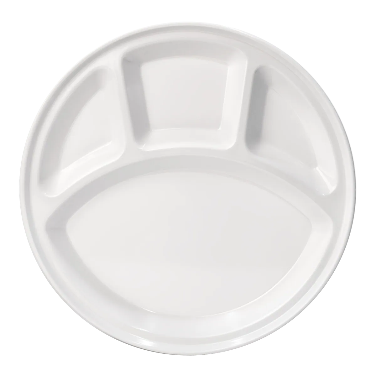 4 Compartment Round Plate 12.75"