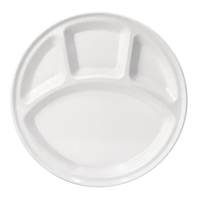 4 Compartment Round Plate 12.75"