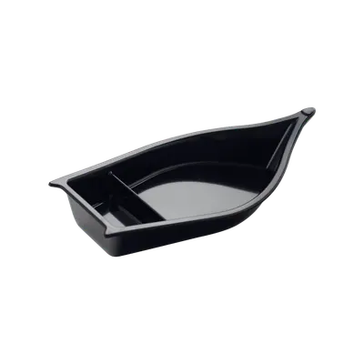 Boat Shape Plate W/ Compt 12.2"