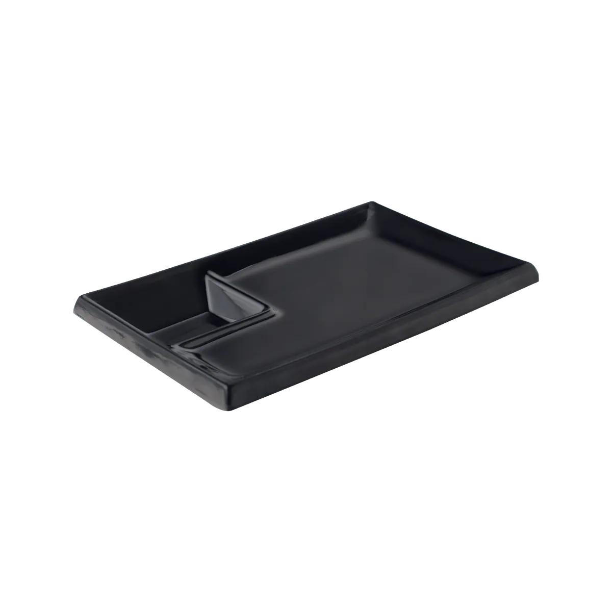 Oblong Plate W/ Compt 7.8"