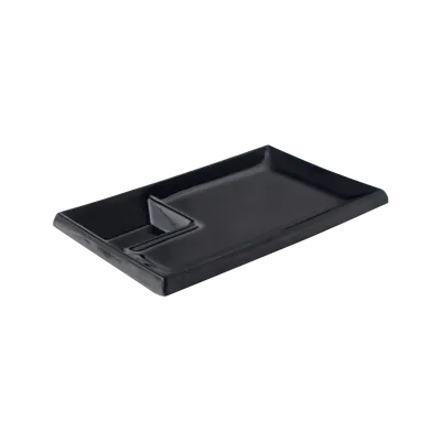 Oblong Plate W/ Compt 7.8"