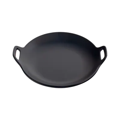 Round Plate W/ Handle 10"