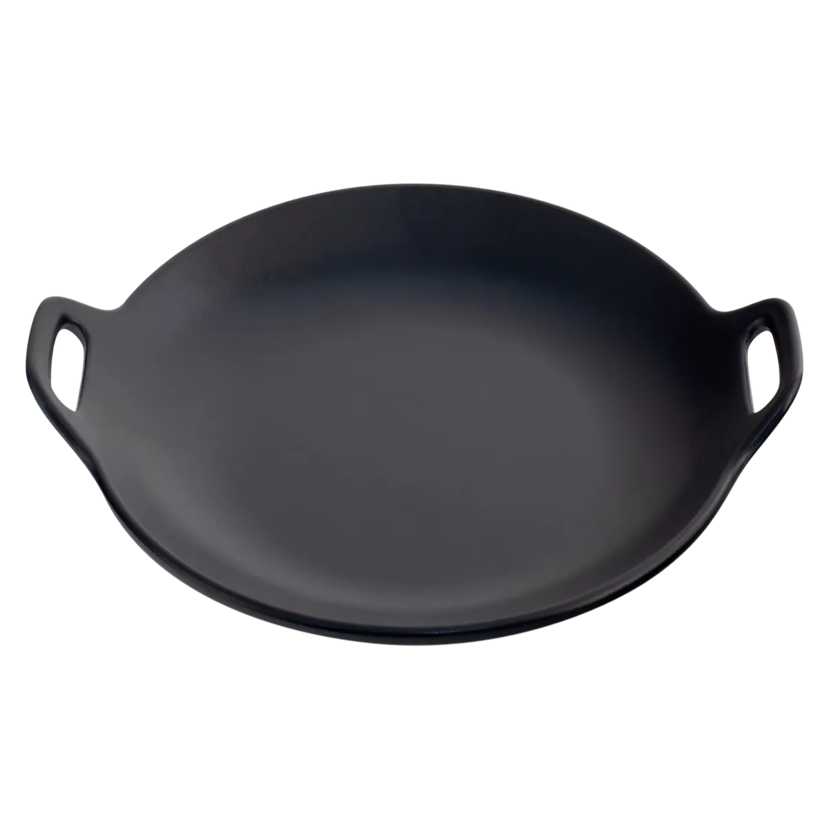 Round Plate W/ Handle 12"