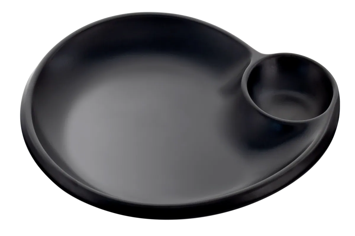 2 Compartment Oval Plate 11"