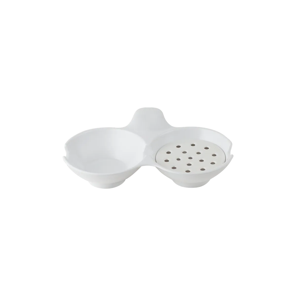 2 Compartment Sauce Dish 7.4"