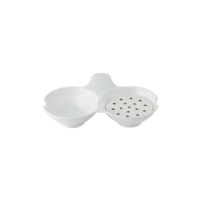 2 Compartment Sauce Dish 7.4"